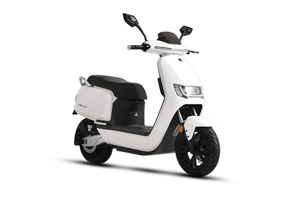 White electric scooter
